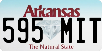 AR license plate 595MIT