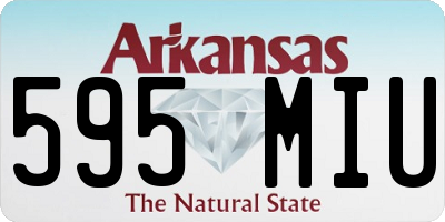 AR license plate 595MIU