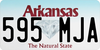 AR license plate 595MJA