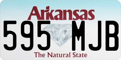 AR license plate 595MJB