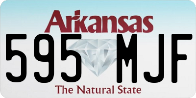 AR license plate 595MJF