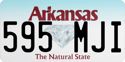 AR license plate 595MJI