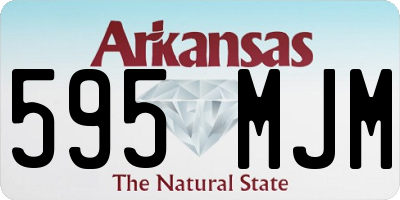 AR license plate 595MJM