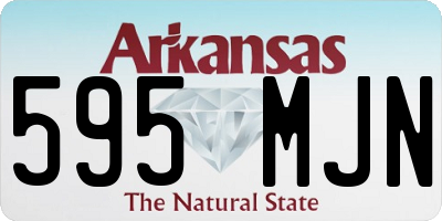 AR license plate 595MJN