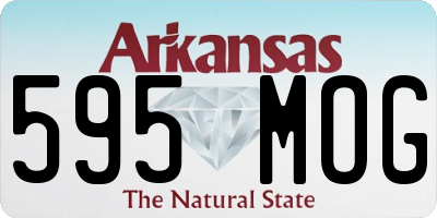 AR license plate 595MOG