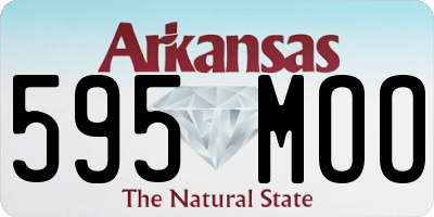AR license plate 595MOO
