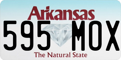 AR license plate 595MOX
