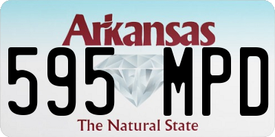 AR license plate 595MPD