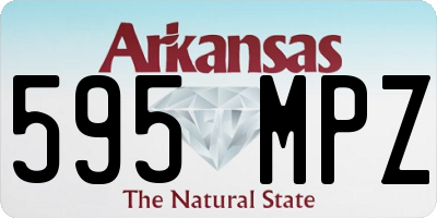 AR license plate 595MPZ