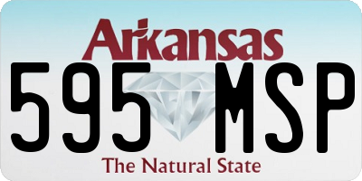 AR license plate 595MSP