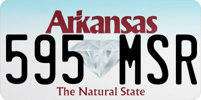 AR license plate 595MSR
