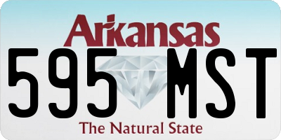AR license plate 595MST