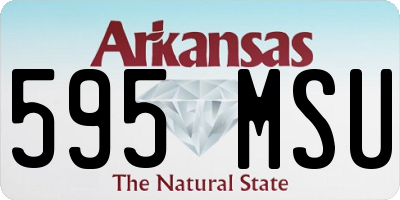 AR license plate 595MSU
