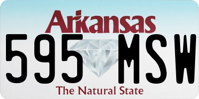 AR license plate 595MSW
