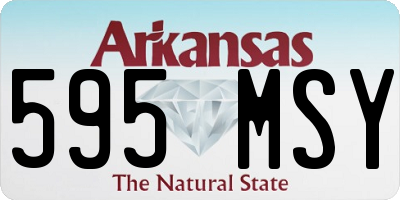 AR license plate 595MSY