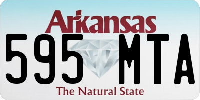 AR license plate 595MTA