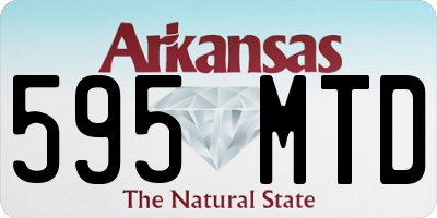 AR license plate 595MTD