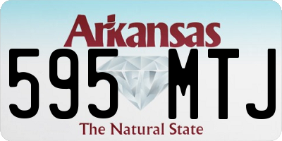 AR license plate 595MTJ