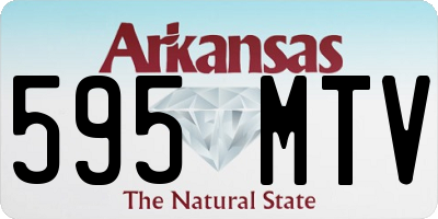 AR license plate 595MTV
