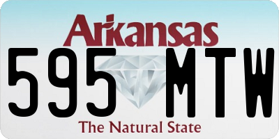 AR license plate 595MTW