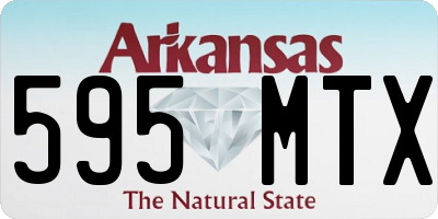 AR license plate 595MTX