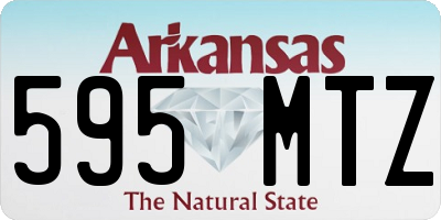 AR license plate 595MTZ