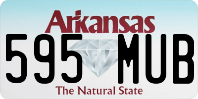AR license plate 595MUB