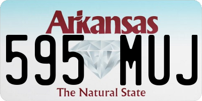 AR license plate 595MUJ