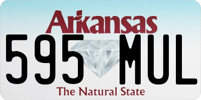 AR license plate 595MUL