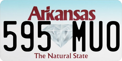 AR license plate 595MUO