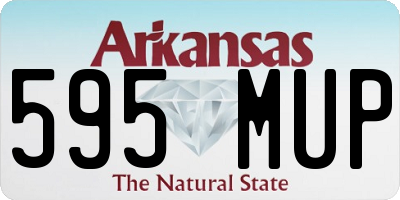 AR license plate 595MUP