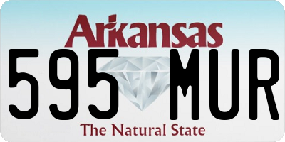 AR license plate 595MUR