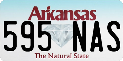 AR license plate 595NAS