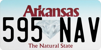 AR license plate 595NAV