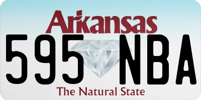 AR license plate 595NBA
