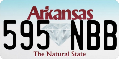 AR license plate 595NBB