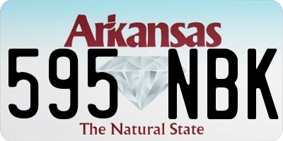AR license plate 595NBK