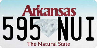 AR license plate 595NUI