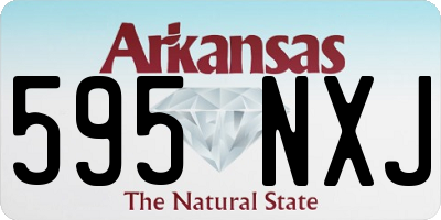 AR license plate 595NXJ