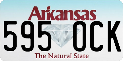 AR license plate 595OCK
