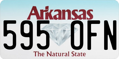 AR license plate 595OFN