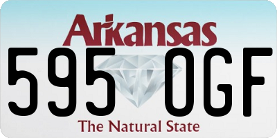 AR license plate 595OGF