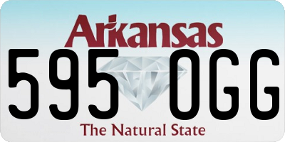 AR license plate 595OGG