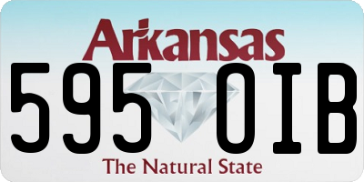 AR license plate 595OIB