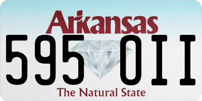 AR license plate 595OII
