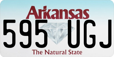 AR license plate 595UGJ