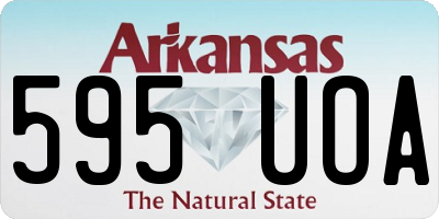 AR license plate 595UOA