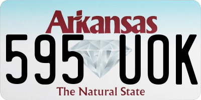 AR license plate 595UOK