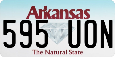 AR license plate 595UON