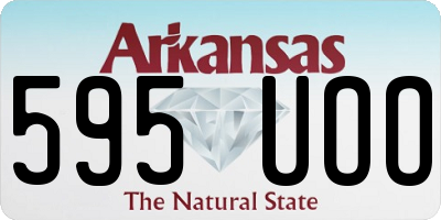AR license plate 595UOO